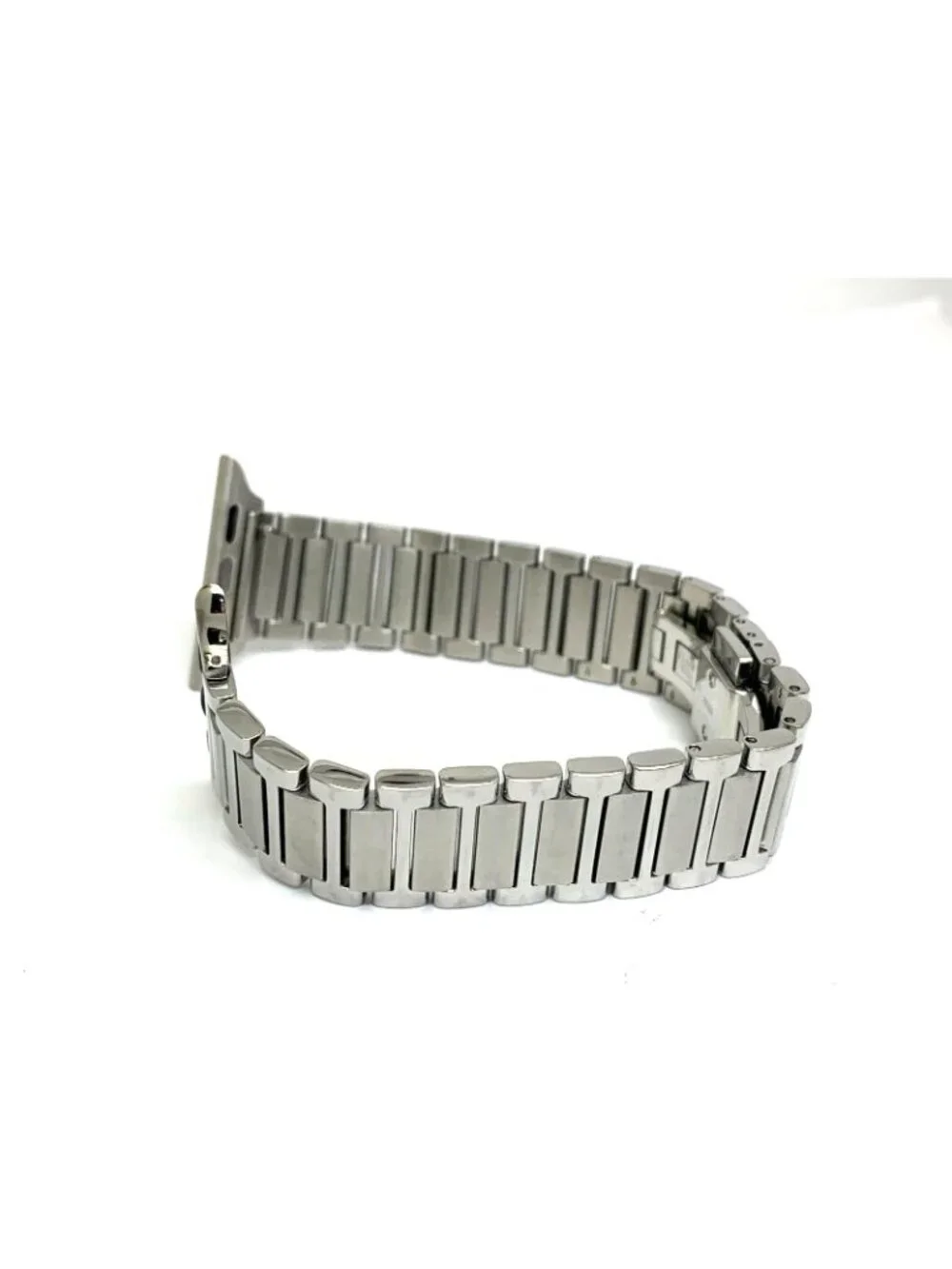 Tory Burch Apple Watch Band Case Size 38/40/41mm Silver Tone Steel TBS0125E